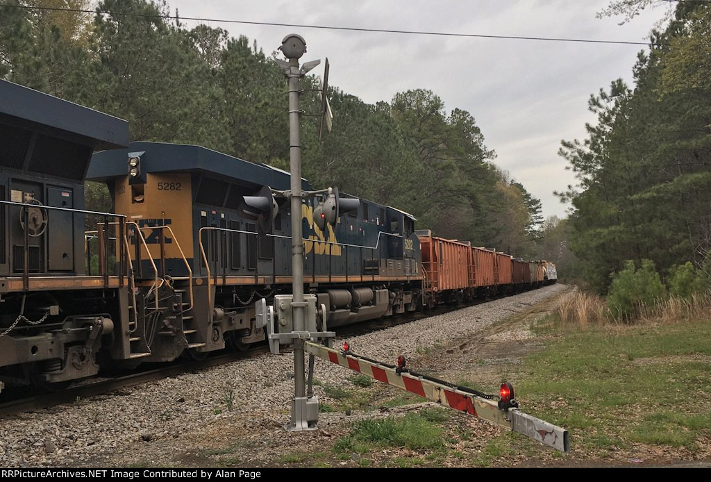 CSX 5282 not running was fourth in line